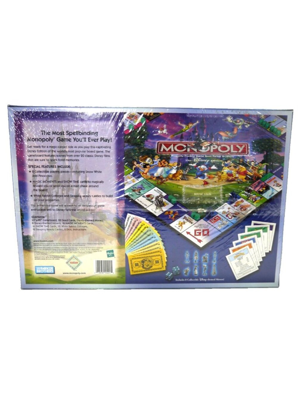 Vintage Monopoly Disney Edition family board game Parker Bros 2001, New - Picture 2 of 2
